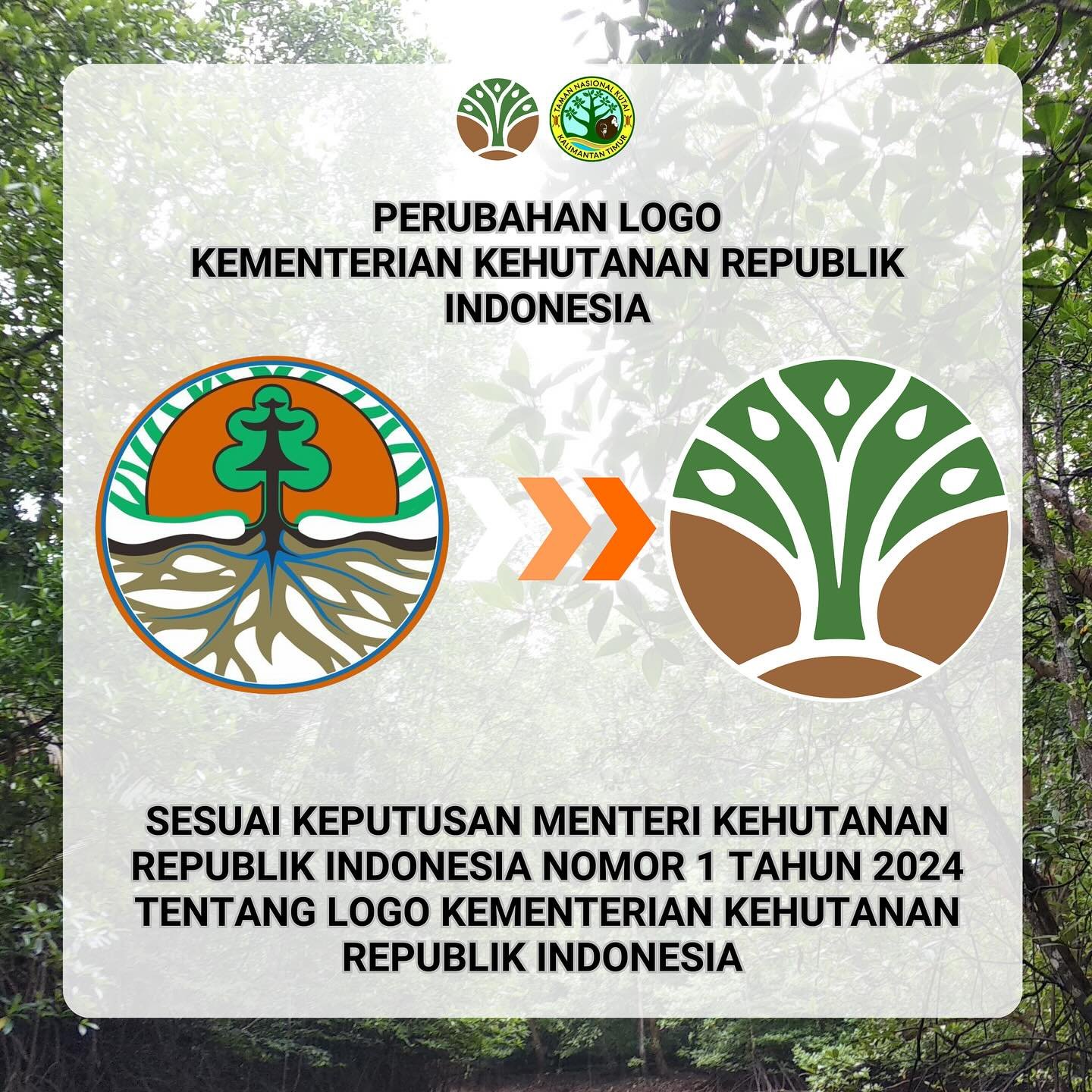 Logo Kementerian Kehutanan - Tampak Depan