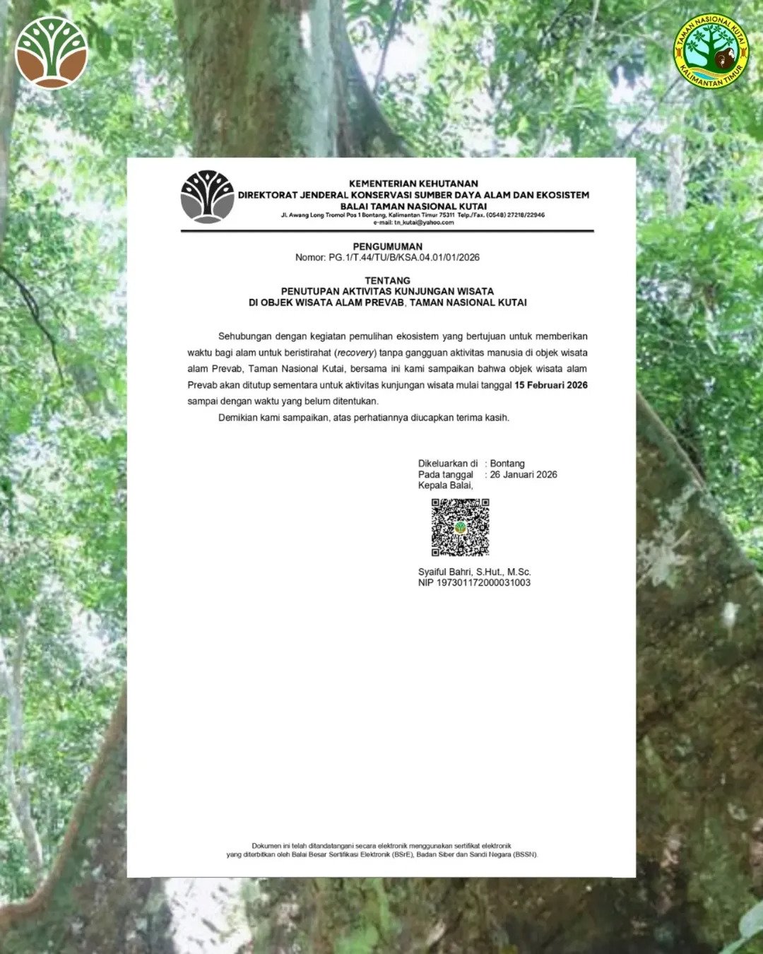 Untuk sementara wisata Prevab ditutup