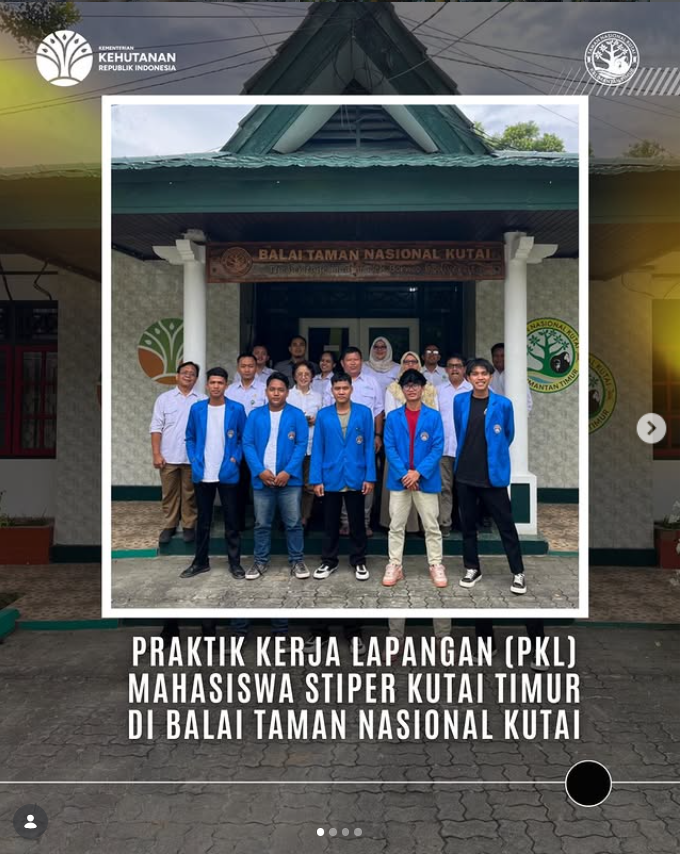 Praktik Kerja Lapangan (PKL) Mahasiswa STIPER Kutai Timur di Balai Taman Nasional Kutai
